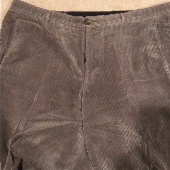 GIORGIO ARMANI Taupe cord pants - Picture 4 of 5